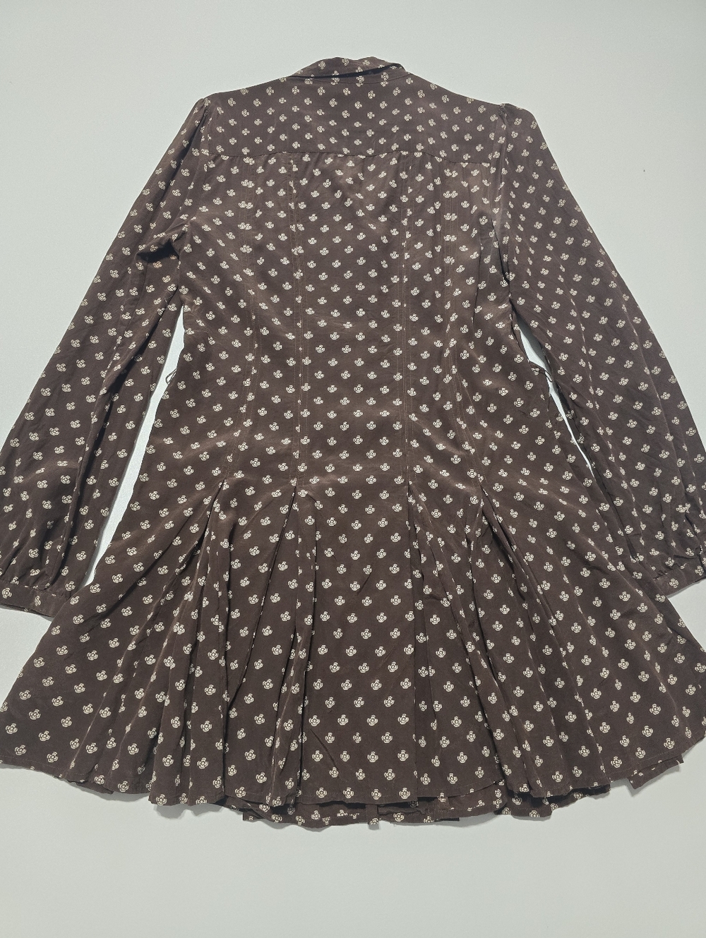 Polo Ralph Lauren Printed Shirt Dress Collared Long Sleeve Front Button Size 10 - Picture 13 of 14